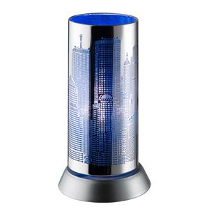 Tafellamp City polypropyleen / chroom - 1 lichtbron - Blauw