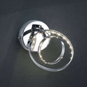 LED-wandlamp Prater I chroom - 1 lichtbron