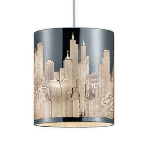 Hanglamp City polypropyleen / chroom - 1 lichtbron - Wit