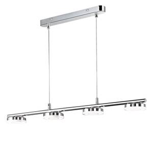 LED-Pendelleuchte Rennes Glas / Chrom - 4-flammig