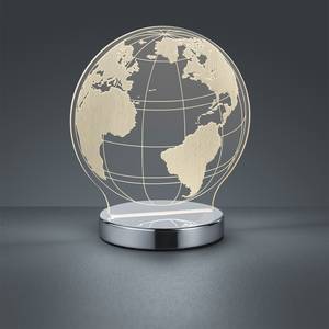 LED-tafellamp Globe kunststof / chroom - 1 lichtbron