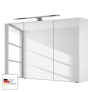 Spiegelkast Tira inclusief verlichting - Wit - Breedte: 100 cm