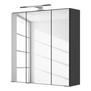 Armoire de toilette Tira Éclairage inclus - Graphite - Largeur : 60 cm