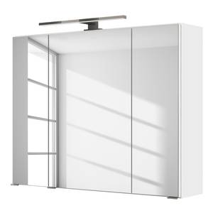 Spiegelkast Tira inclusief verlichting - Wit - Breedte: 80 cm