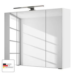 Spiegelschrank Tira Inklusive Beleuchtung - Weiß - Breite: 80 cm