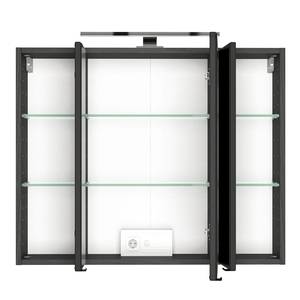 Spiegelschrank Tira Inklusive Beleuchtung - Graphit - Breite: 80 cm