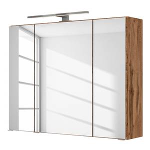 Spiegelschrank Tira Inklusive Beleuchtung - Wotaneiche Dekor - Breite: 80 cm