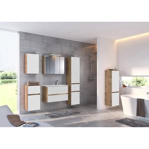 Armoire de toilette Tira Éclairage inclus - Imitation chêne wotan - Largeur : 80 cm