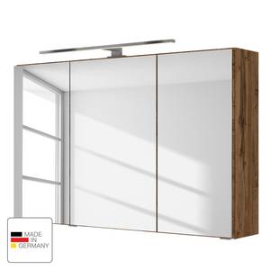 Armoire de toilette Tira Éclairage inclus - Imitation chêne wotan - Largeur : 100 cm