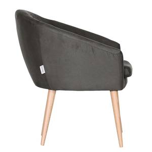 Fauteuil Tippytoe VI antieke leerlook - Bruingrijs