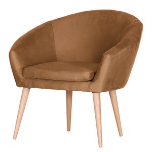 Fauteuil Tippytoe VI antieke leerlook - Camelkleurig