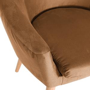 Fauteuil Tippytoe VI antieke leerlook - Camelkleurig