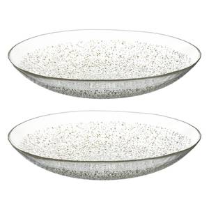 Schalen Aurora (set van 2) glas - goudkleurig - Diameter: 40 cm