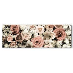 Bild Bouquet Holzwerkstoff - Creme / Rosa