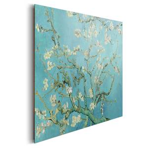 Tableau déco Amandier en fleurs Van Gogh Matériau dérivé du bois - Bleu
