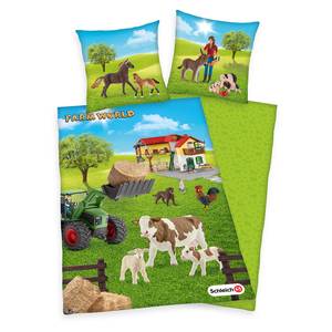 Beddengoed Schleich Farm World katoen - meerdere kleuren - 135x200cm + kussen 80x80cm