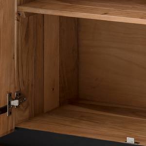 Dressoir Weldon II massief acaciahout/steenfineer - acaciahout/zwart