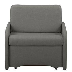 Fauteuill convertible Disley II Tissu - Gris - Avec accoudoirs