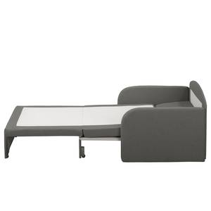 Fauteuill convertible Disley II Tissu - Gris - Avec accoudoirs