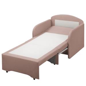 Fauteuill convertible Disley II Tissu - Mauve - Avec accoudoirs