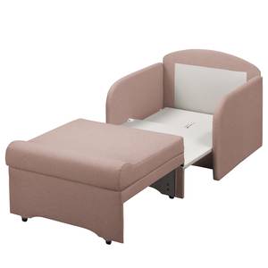 Fauteuill convertible Disley II Tissu - Mauve - Avec accoudoirs