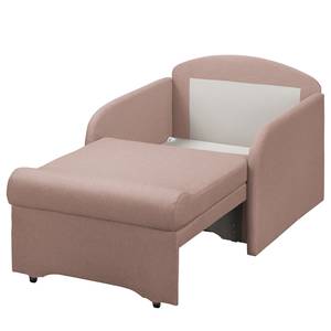 Fauteuill convertible Disley II Tissu - Mauve - Avec accoudoirs