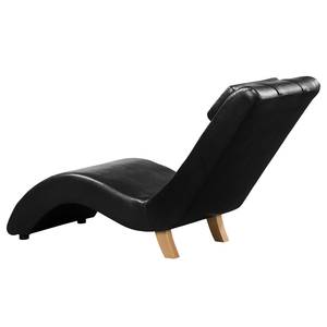 Chaise relax Sandon II Imitation cuir - Cuir synthétique Maija: Noir