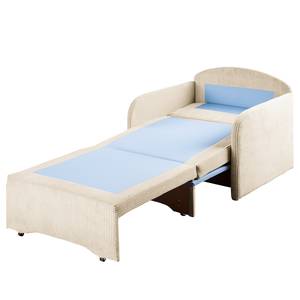 Fauteuill convertible Disley IV Tissu - Crème - Avec accoudoirs