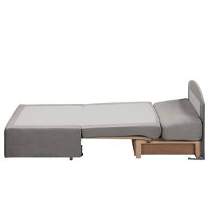 Fauteuill convertible Disley III Microfibre - Gris - Sans accoudoirs