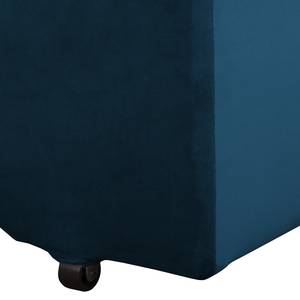 Fauteuill convertible Disley III Microfibre - Bleu marine - Sans accoudoirs