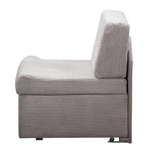 Fauteuill convertible Disley IV Tissu - Gris clair - Sans accoudoirs