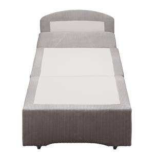 Fauteuill convertible Disley IV Tissu - Gris clair - Sans accoudoirs