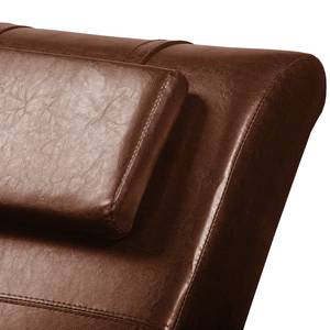 Chaise relax Sandon II Imitation cuir - Cuir synthétique Maija: Marron chocolat