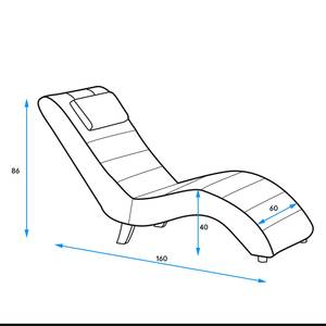 Chaise relax Sandon II Imitation cuir - Cuir synthétique Maija: Marron chocolat