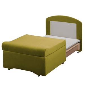 Slaapfauteuil Disley III microvezel - Pistache groen - Zonder armleuningen