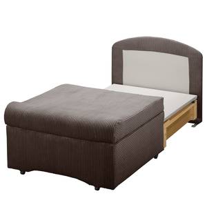 Fauteuill convertible Disley IV Tissu - Expresso - Sans accoudoirs