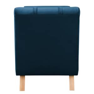 Chaise relax Sandon II Imitation cuir - Velours Ravi: Bleu marine