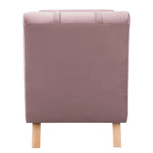 Ligfauteuil Sandon II kunstleer - Velours Ravi: Mauve