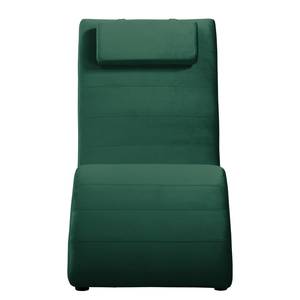 Chaise relax Sandon II Imitation cuir - Velours Ravi: Vert vieilli