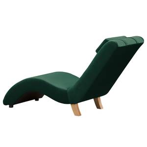Chaise relax Sandon II Imitation cuir - Velours Ravi: Vert vieilli