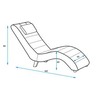 Chaise relax Sandon II Imitation cuir - Velours Ravi: Vert vieilli