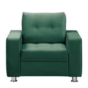 Fauteuil Upwell II microvezel - Donkergroen - Zonder hocker