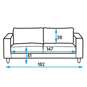 Sofa Bexwell I (3-Sitzer) Webstoff Pendo: Beige