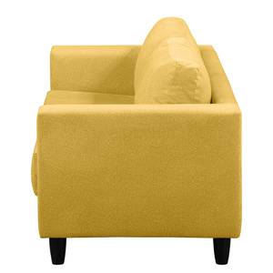 Canapé Bexwell I (3 places) Imitation cuir - Tissu Pendo: Jaune moutarde