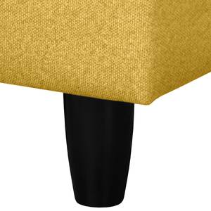 Canapé Bexwell I (3 places) Imitation cuir - Tissu Pendo: Jaune moutarde