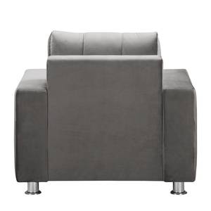 Fauteuil Upwell II microvezel - Donkergrijs - Met hocker