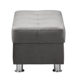 Fauteuil Upwell II microvezel - Donkergrijs - Met hocker