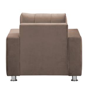 Fauteuil Upwell II microvezel - Bruin - Met hocker