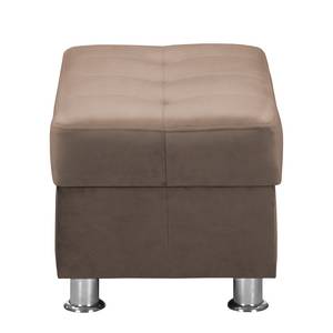 Fauteuil Upwell II microvezel - Bruin - Met hocker