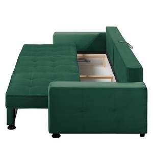 Canapé convertible Upwell II Microfibre - Vert foncé